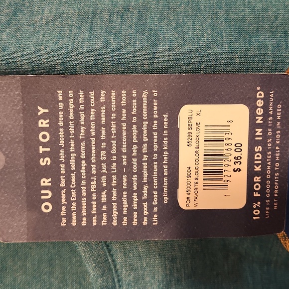 Life Is Good Love Tee Shirt XL NEW - Picture 4 of 6